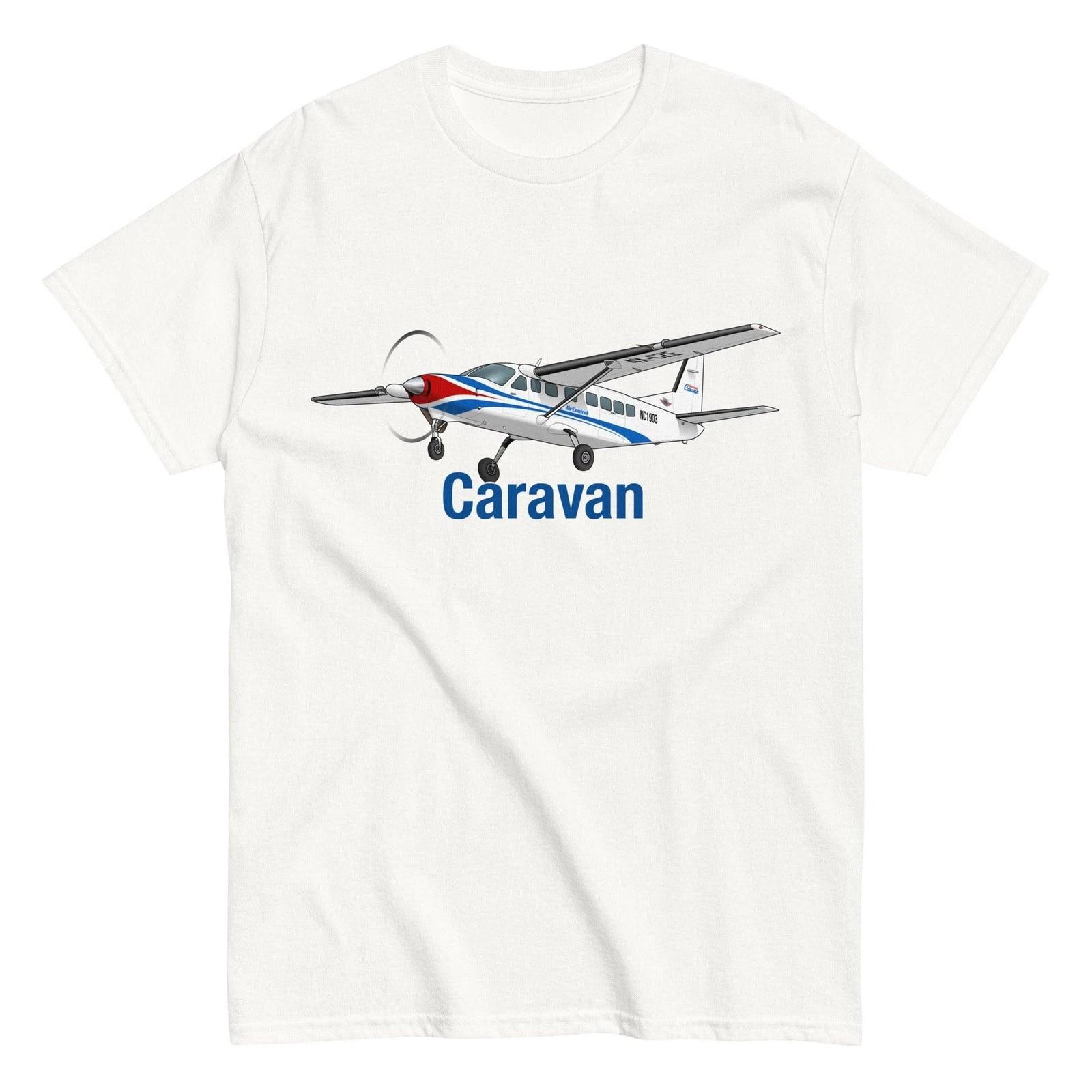 

Custom Caravan Airplane T-shirt - Personalized with Your N# S
