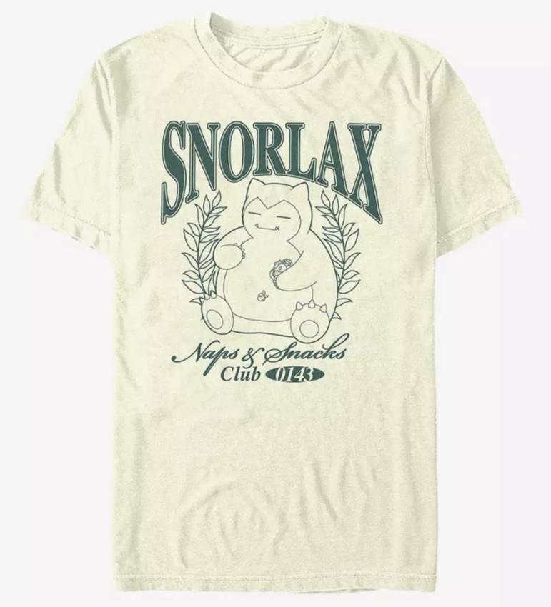 

Футболка Pokemon Snorlax Collegiate, Футболка Pokémon, Аниме Японии, Унисекс, S-5XL 2XL