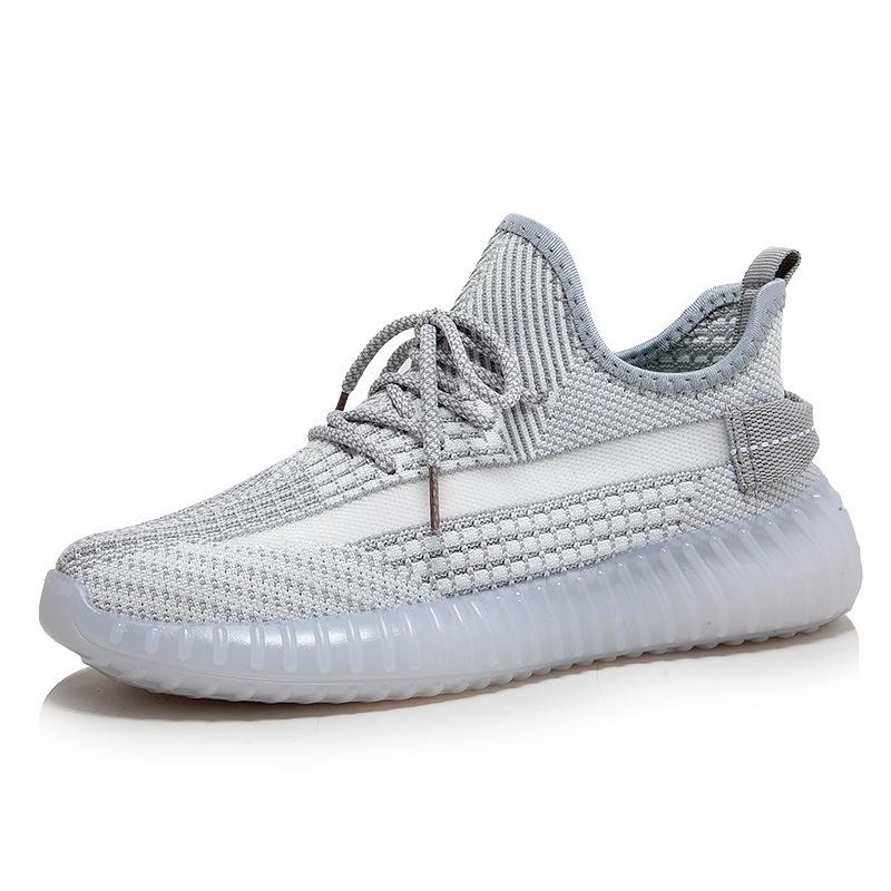 

Новые мужские весенние новые легкие дышащие кроссовки из летучего трикотажа, студенческие кроссовки для бега 45