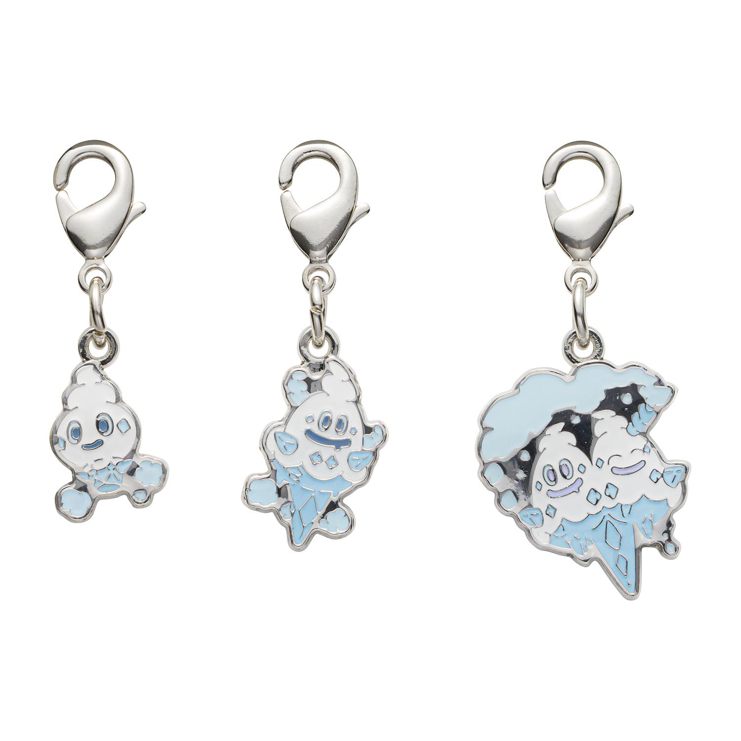 

[Pokemon] Pokemon Center National Pokedex Metal Charm - Vanillite, Vanillish, Vanilluxe #582-584