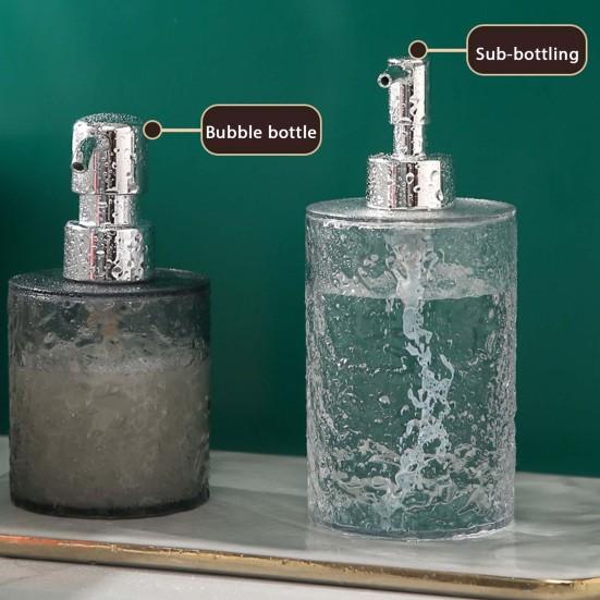 300/400ML Ripple Liquid Soap Dispenser Shampoo Body Hand Wash Shower Gel