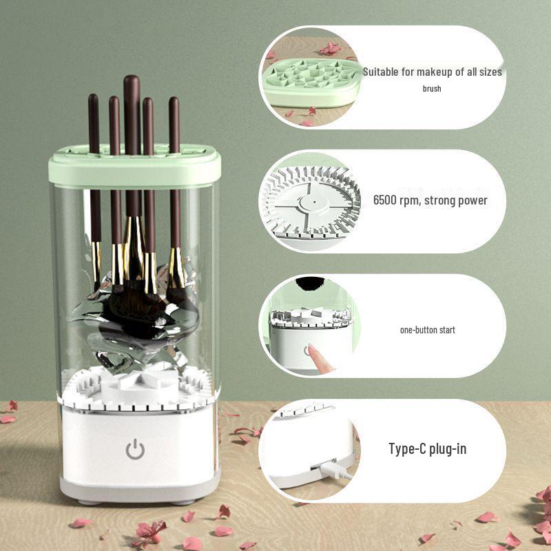 Compact Multi-functional Makeup Brush Cleaner & Fast Dryer