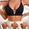 European Size Women's Multifunctional U-Shaped Mesh Underwear Women's Cross-Back Suspender Bra