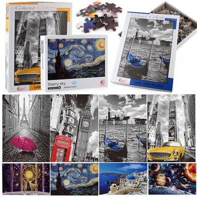 Eine Vielfalt an 1000-Teile-Puzzles für Erwachsene, Weltberühmte Gemälde, Ölgemälde, Pädagogische Papierpuzzles, Stressabbau-Spielzeug