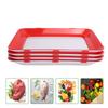 Food Preservation Tray Vacuum Sealing Food Storage Container for Refrigerator Freezer Kitchen Tool Vacuum Preservation Tray