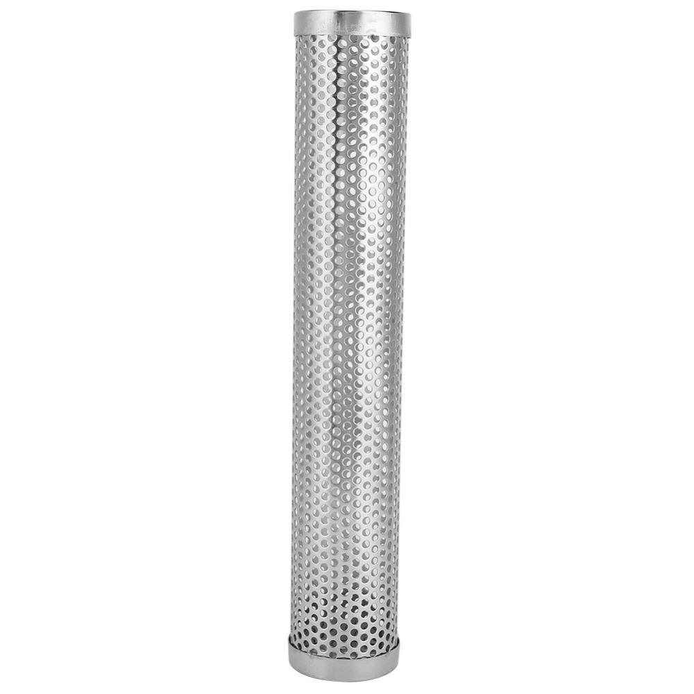 Silver BBQ Smoker Tube Stainless Steel Smoker Tube Barbecue Accessory Enhanced Smoke Flavor серебряный