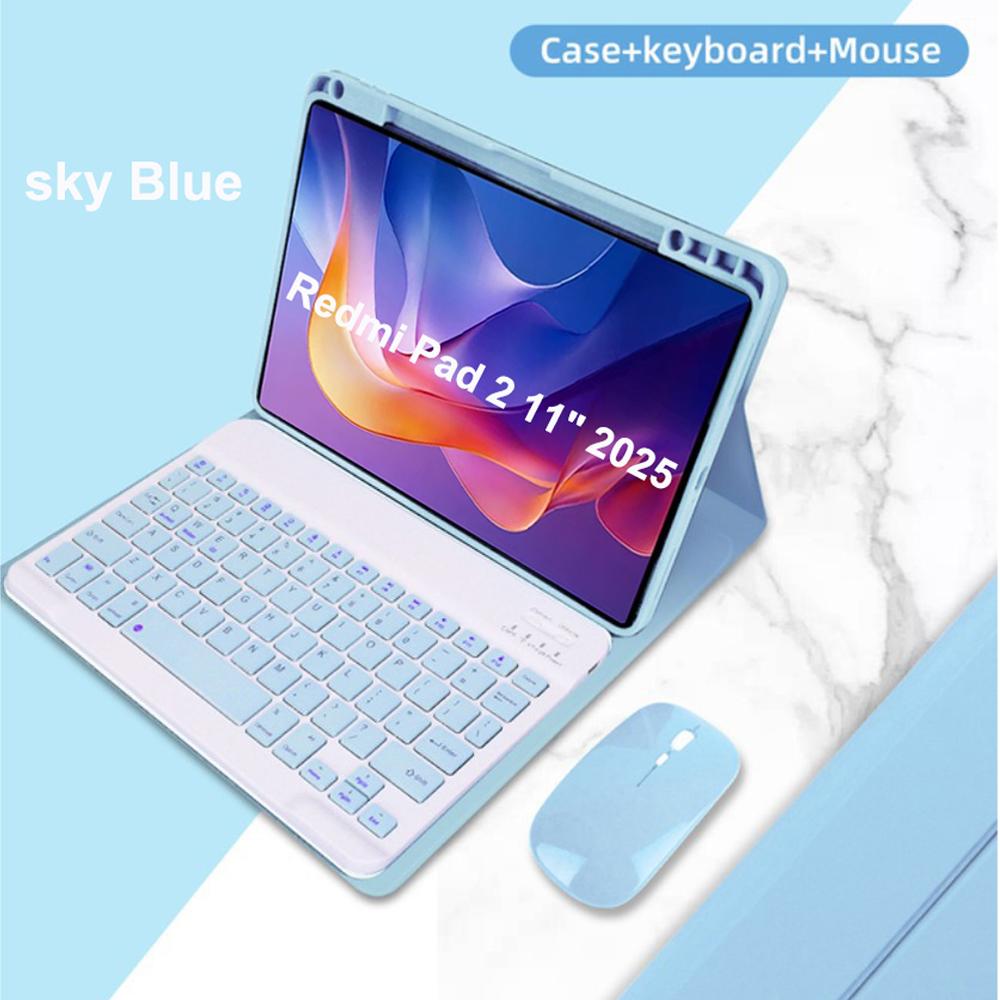 Case for Redmi Pad 2 11 Inch , Bluetooth Keyboard Case for Redmi Pad 2 11-Inch, Magnetic Keyboard Protective Cover