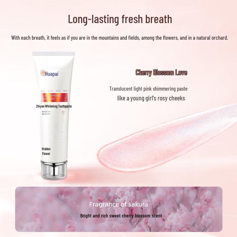 

Huapai Smart Brightening Toothpaste - Sakura Blossom