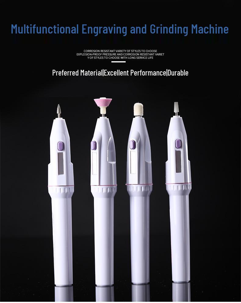 Handheld Electric Mini Grinder for Nail Polishing, Tooth Care, Jade Polishing, Drilling, and Engraving