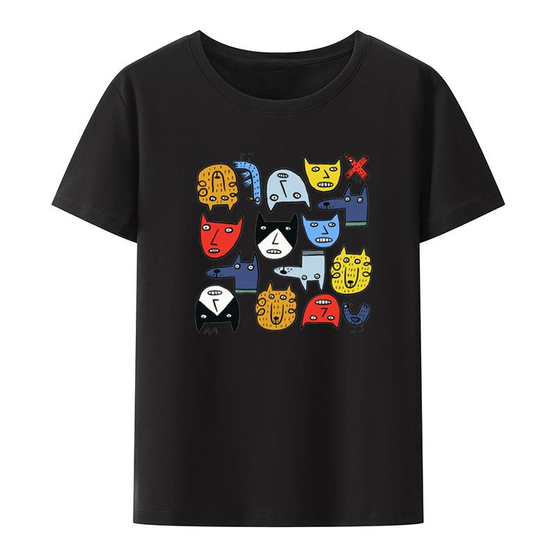 Animals Graphic Print Tshirts Funny Tee Blouse Clothes Unisex Clothing Oneck Casual Camisa Street Fashion Leisure Hipster Pattern