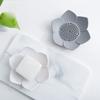 Simple Silicone Soap Dish Drain Box for Bathroom Kitchen Shower Use