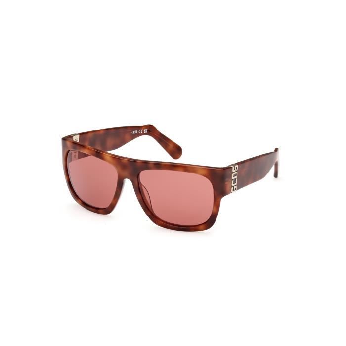 Lunettes de Soleil - GCDS - GD0044 - 52S dark havana - ACETATE - Unisexe