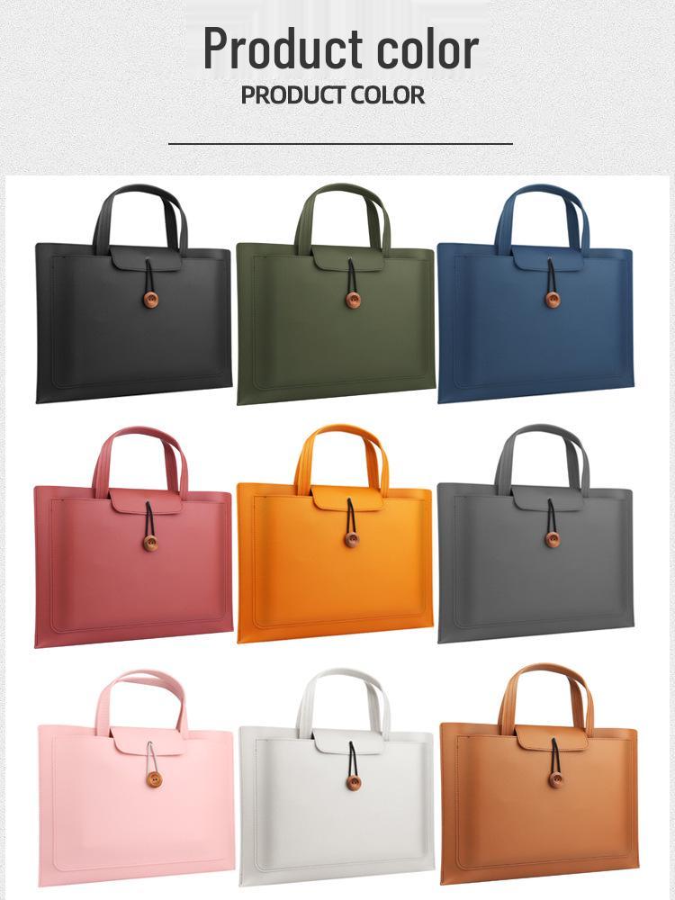 14-Zoll Laptop Handtasche für Männer & Frauen - Business Aktentasche mit großer Kapazität & Geschenktasche