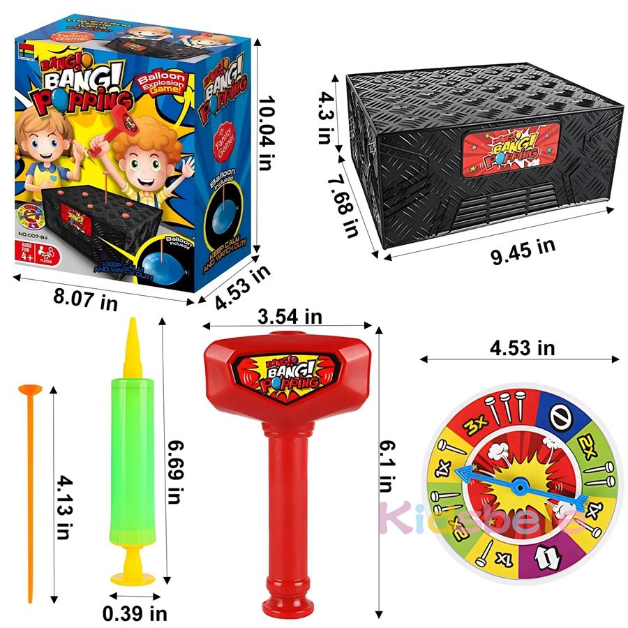 Wack A Balloon Game Blast Box Balloon Game Desktop Board Games For Family Party For Kids Good Gift Nice Decor Safe Use