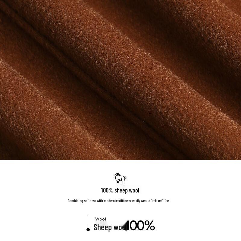 K-Boxing Men's Premium Lapel Wool Blend Jacket