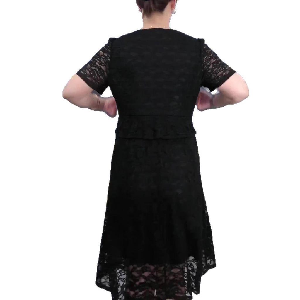 High-end Plus Size Lace Two-Piece Casual Summer Dress for Women