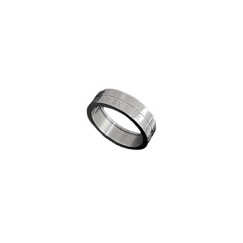 Cold Wind Minimalist Wind Bouncing Ring Men'S And Women'S Tide Personality Simple Index Finger Ring