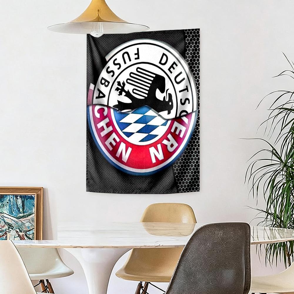 Bayern Munich Wall Decor Tapestry Art For Pet Memorial Birthdaywedding Party Backdrop Family Gift