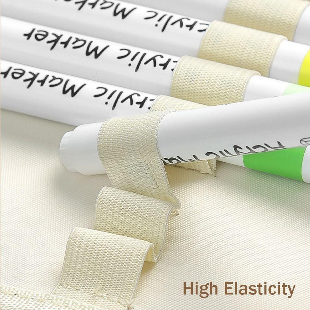 Zipper Closure Marker Pen Storage Bag Watercolor Pen Storage Bag Art Supplies Storage