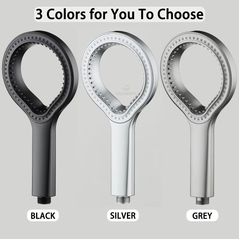 Rainfall Spray Handheld Showerhead Adjustable Booster Shower Head Spray Shower Head