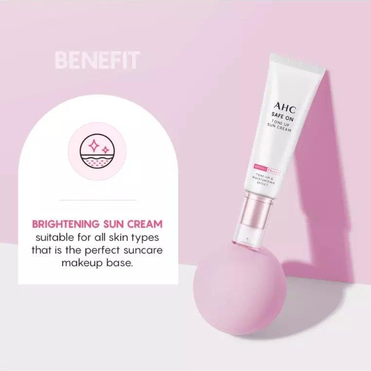 AHC Safe On Tone Up Sun Cream SPF 50+ PA++++ 50ml