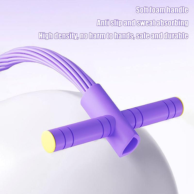 10-Tube Yoga Pedal Puller Woman Resistance Bands Abdomen Waist Arm Training Elastic Pull Rope Fitness Equipment