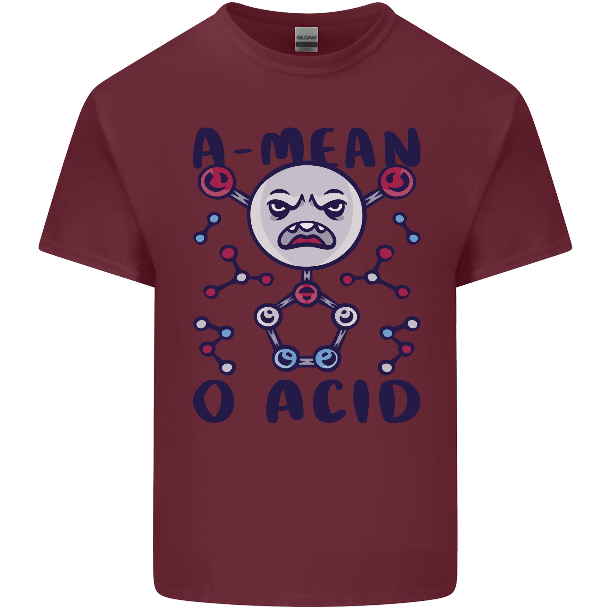A Mean O Acid Funny Angry Biology Unisexs Light Cotton TShirt S