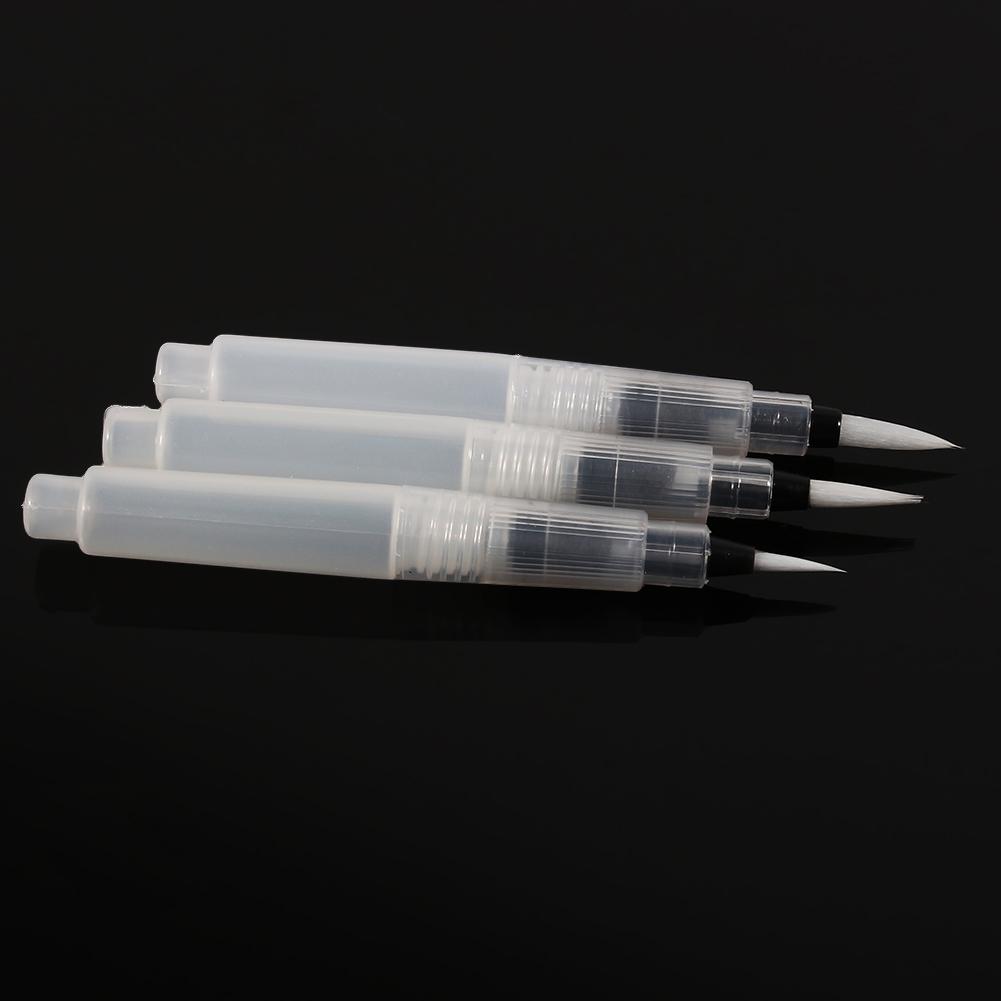 3pcs Water Ink Brush Pen for Watercolor Calligraphy Painting Tool Set