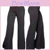 Womens Slim Fit Double Breasted Wide Leg Pants With Stretch Polyester For Office Casual Wear