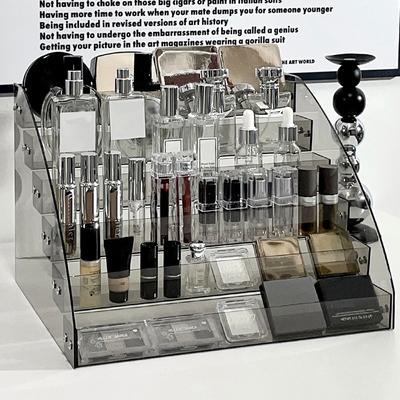 Multi Layer Acrylic Storage Rack Desktop Makeup Organizers Nail Polish Display Showing Shelf Lipstick Shadow Palette Storage Box