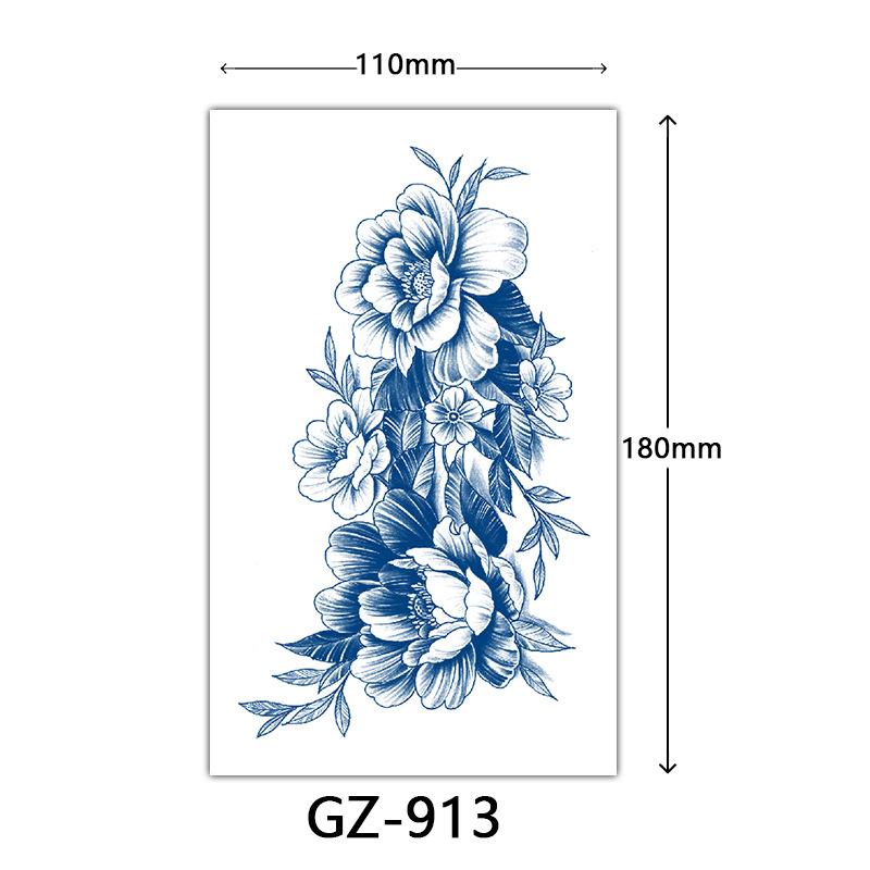 Juice Tattoo Stickers, Herbal Tattoo Stickers, Semi-Permanent English Letter Tattoo Stickers Tattoo