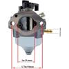 ABWR-16100-Z9L-811 Carburetor (BB76J A) With Air Filter Kit Compatible With For Honda GCV170LA HRN216 HRX217 Models