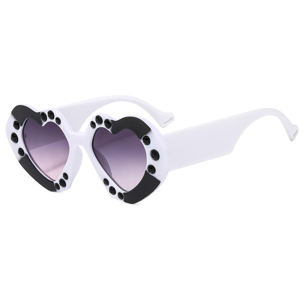 Love Heart Shaped Sunglasses Women Fashion Cute Sexy Retro Shades Vintage Luxury Sun Glasses Uv400 Punk Brand Eyewear