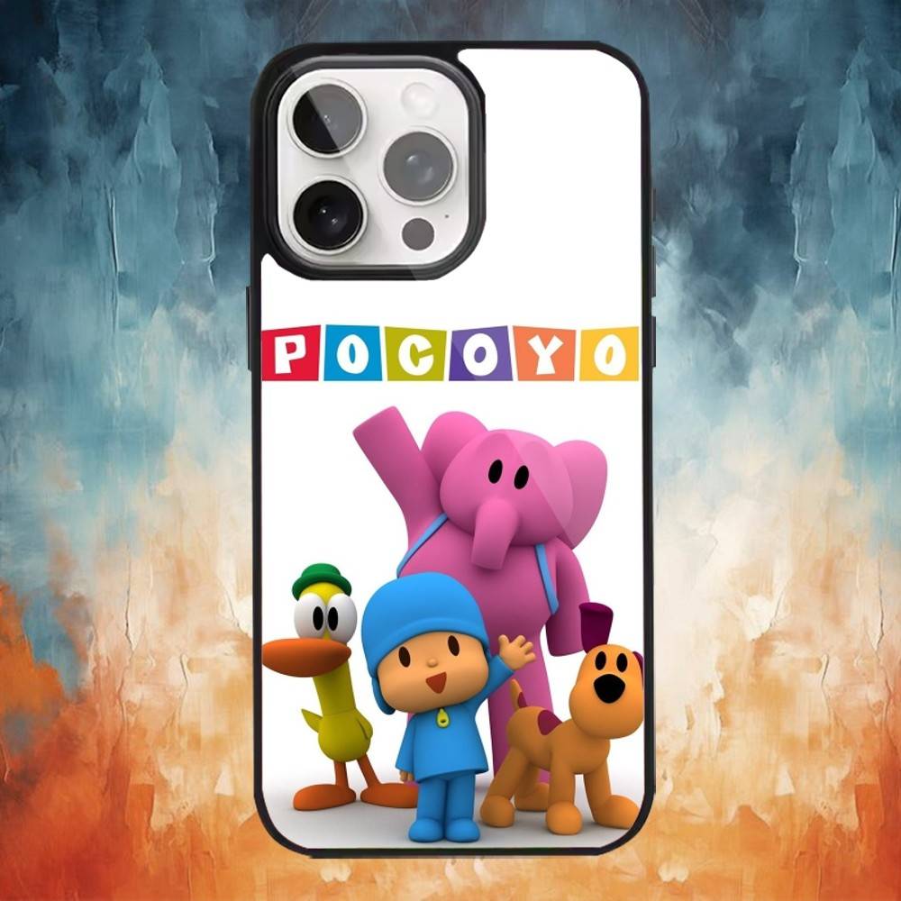 Cartoon niedliche P-Pocoyo Handyhülle Für iPhone 17 16 15 14 13 12 Pro Max Plus für Magsafe Spiegel Kabellose Magnetische Abdeckung