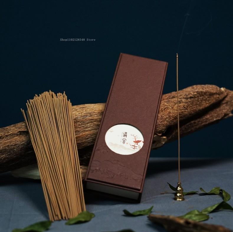 

Natural Stick Incense High Quality Insect Leakage Old Material Hainan Agarwood Indoor Worship Buddha Purify Air and Help Sleep Yazuang agarwood 50g