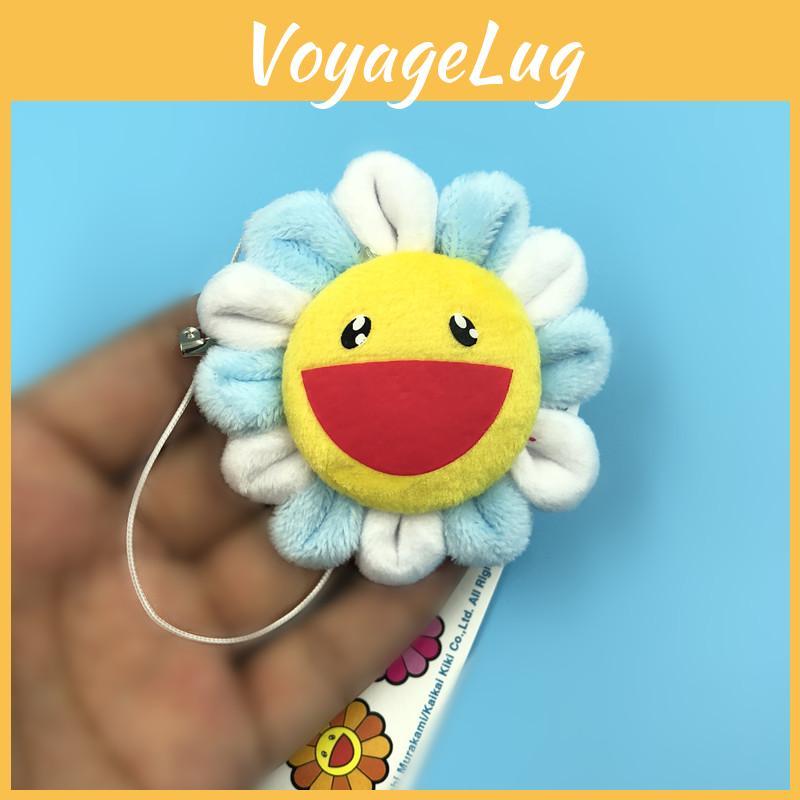 Murakami Flower Takashi Kiki Kaikai Brooch Rainbow Pin Badge Strap Plush Pendant