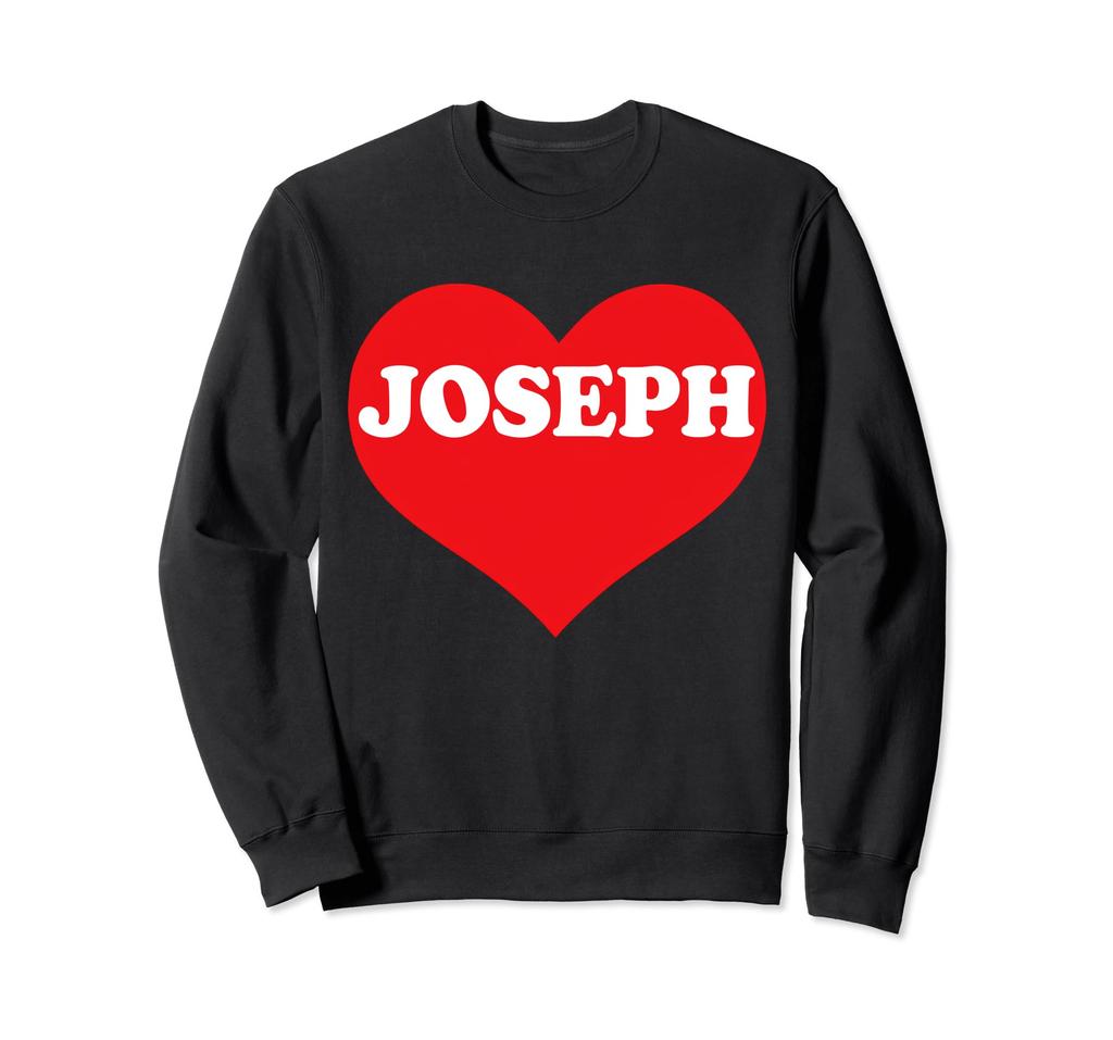 I Heart Joseph I Love Joseph Customizable Sweatshirt