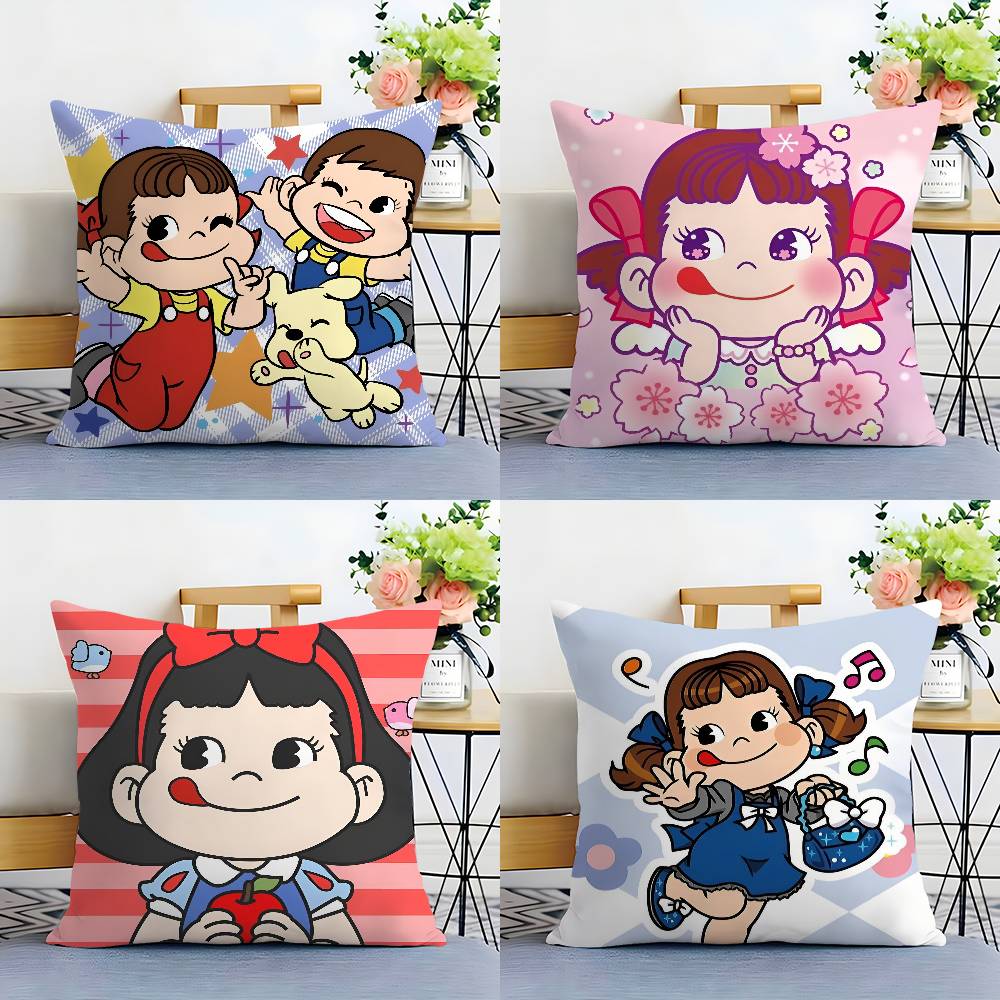 Candy Brand F-Fujiya Pillow Case Plush Fabric Soft Double Sided Print Home Sofa High Quality Cushion Cover Throw