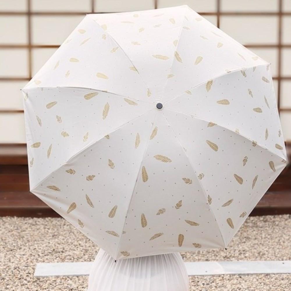 Windproof Sunshade Umbrella Folding Rain Umbrella Minimalist Hand Operated Parasol Travel