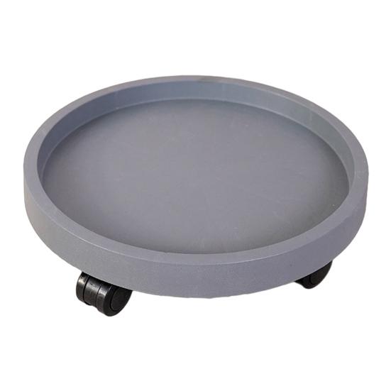 Wheeled Plant Caddy Round Plant Pot Pallet with 4 Wheels Mobile Flowerpot Stand Flower Pot Mover Planter Caddy for Indoor Outdoor Use