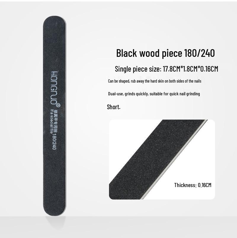 50 Ultra-Thin Nail Wood Sticks: Fine Grit 180/240 Polishing Files for Natural Nail Shaping