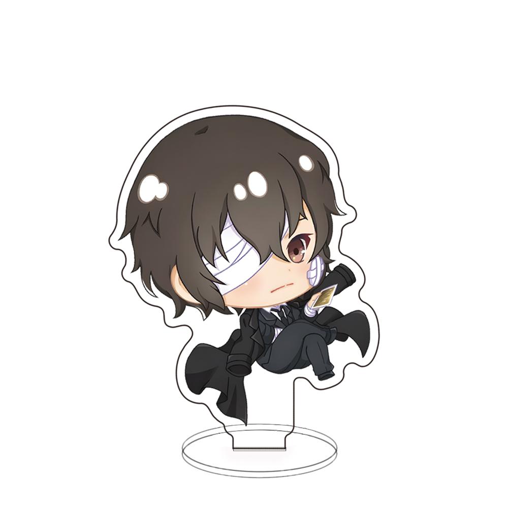 Acrylic Panel Ornaments Acrylic Stand Bungo Stray Dogs Dazai Osamu Oda Sakunosuke Figure Model Plate Desktop Decorate Xmas Gifts