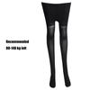 Women Faux Thigh High Socks Pantyhose Japanese Jacquard Patchwork Sheer Thin Stockings Mock Suspender Tights Hosiery