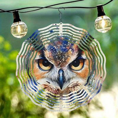10 Inch Hanging Wind Spinner with 360 Degree Hook for Balcony Garden Decor Spring Summer Outdoor Decoration