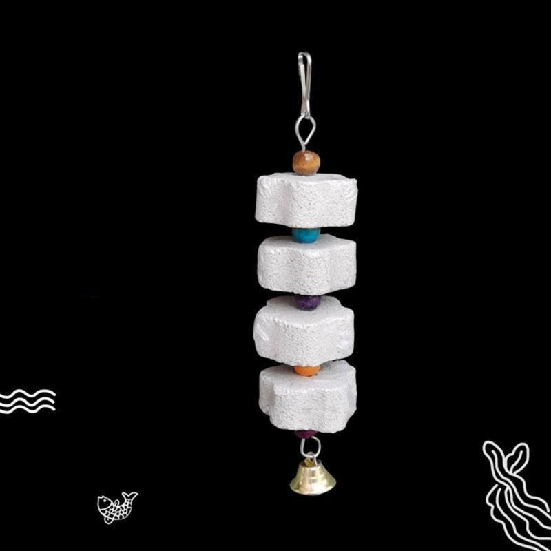Bird Molar Toy Parrot Grinding Stone Molar Stone Parakeet Chinchilla Squirrel Molar Bird Cage Toy Bird Cage Accessories