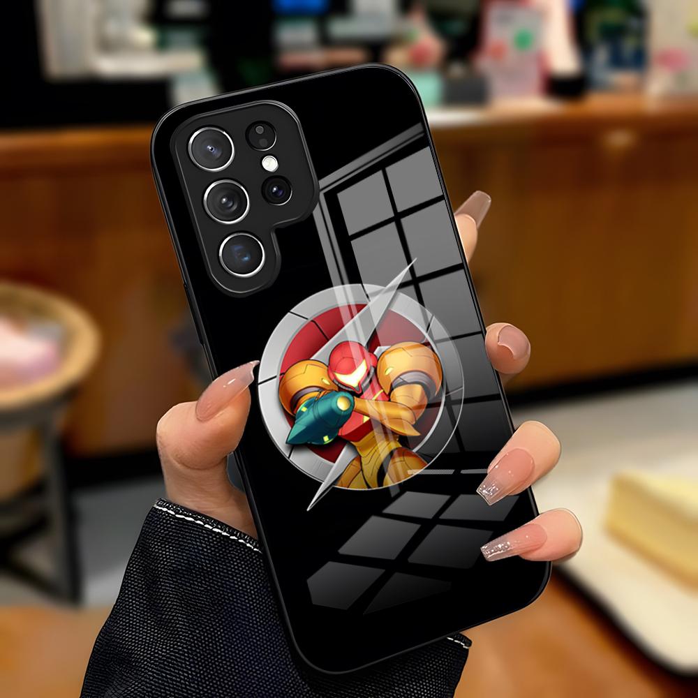 Game Metroid Phone Case For Samsung A25 A13 A33 5G A54 A36 A35 A56 A52 A14 Shockproof Glass Cover