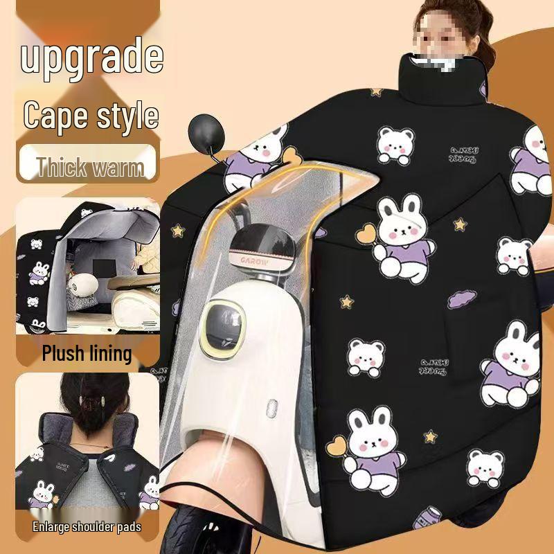 

Зимний плащ: Очень толстое ветрозащитное и дождестойкое мотоциклетное ветровое стекло для холодной погоды