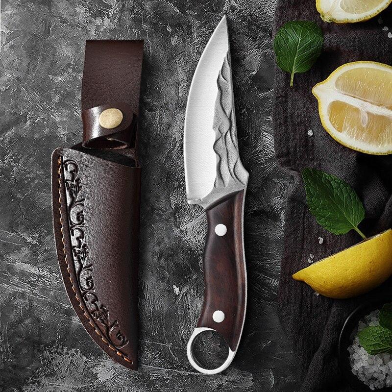 Forged Boning Knife Butcher Knife Kitchen Knife 5cr15 Stainless Steel Household Meat Cleaver Slicing Knife