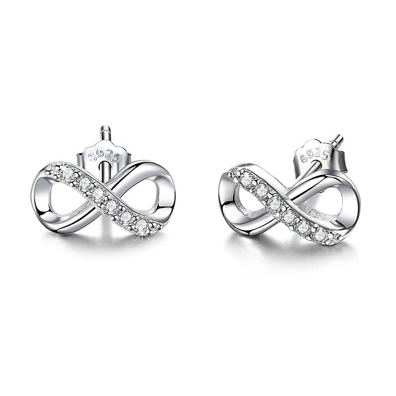 Fashion Spring Series Earrings For Women 925 Silver Color Butterfly Dragonfly Flower Heart Shaped Ear Studs Fine Jewelry Couple