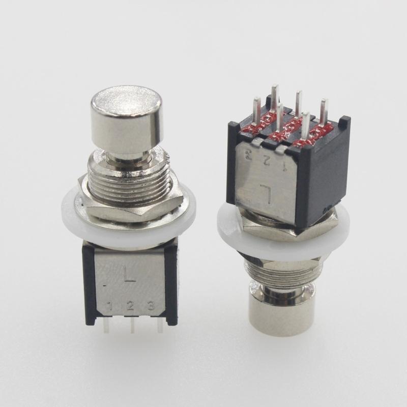 6 Pin Momentary Stomps Fußschalter E-Gitarre Not-Aus-Knopf Gitarren-Effektgerät Fußschalter Langlebig